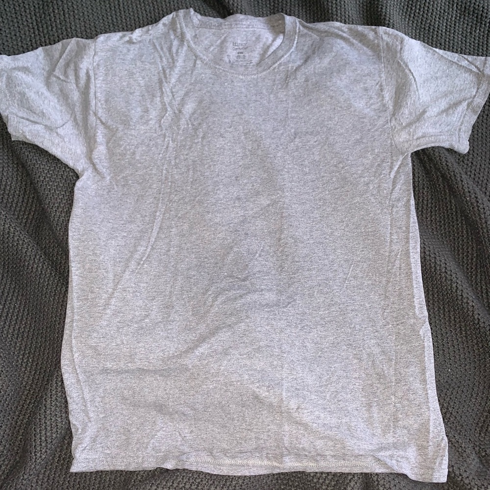 Plain gray T-shirt